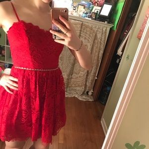 Red homecoming dress